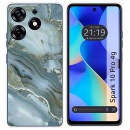 Funda Silicona para TECNO SPARK 10 Pro diseño Mármol 09 Dibujos