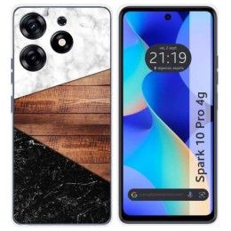 Funda Silicona para TECNO SPARK 10 Pro diseño Mármol 11 Dibujos