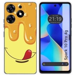 Funda Silicona para TECNO SPARK 10 Pro diseño Helado Vainilla Dibujos