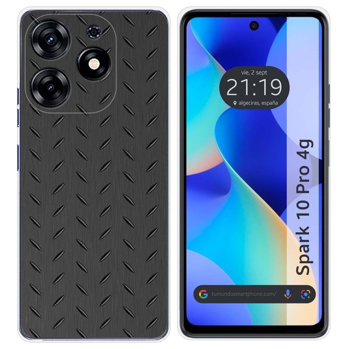 Funda Silicona para TECNO SPARK 10 Pro diseño Metal Dibujos