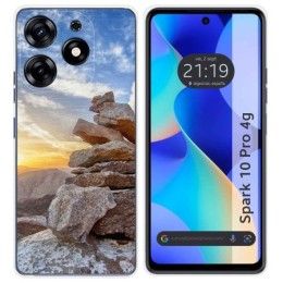 Funda Silicona para TECNO SPARK 10 Pro diseño Sunset Dibujos