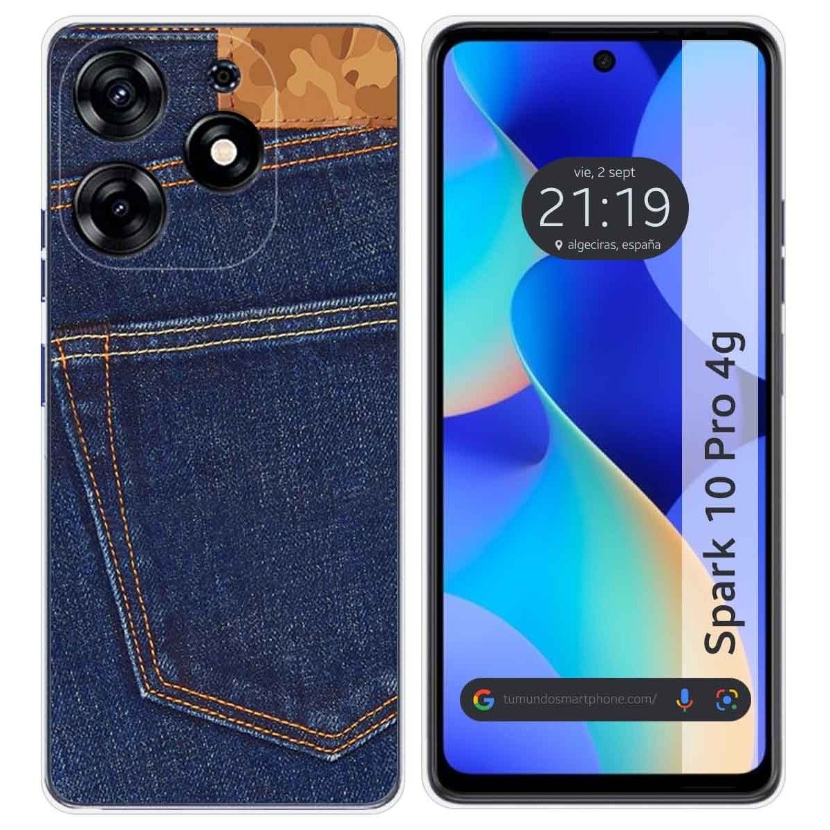 Funda Silicona para TECNO SPARK 10 Pro diseño Vaquero Dibujos