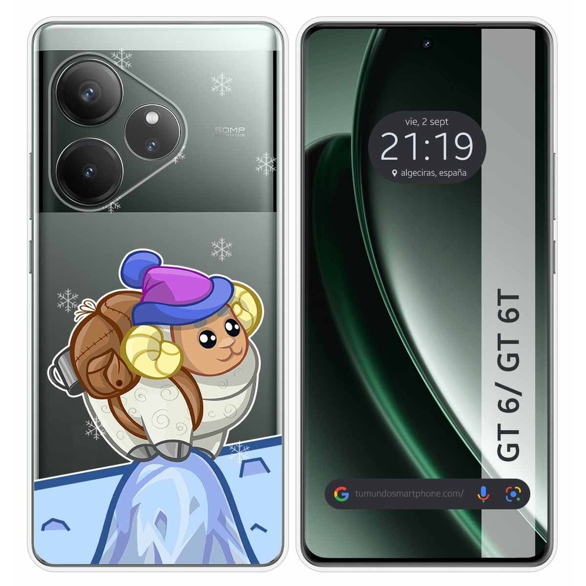 Funda Silicona Transparente para Realme GT 6 / GT 6T 5G diseño Cabra Dibujos