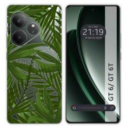 Funda Silicona Transparente para Realme GT 6 / GT 6T 5G diseño Jungla Dibujos