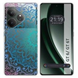 Funda Silicona Transparente para Realme GT 6 / GT 6T 5G diseño Mandala Dibujos