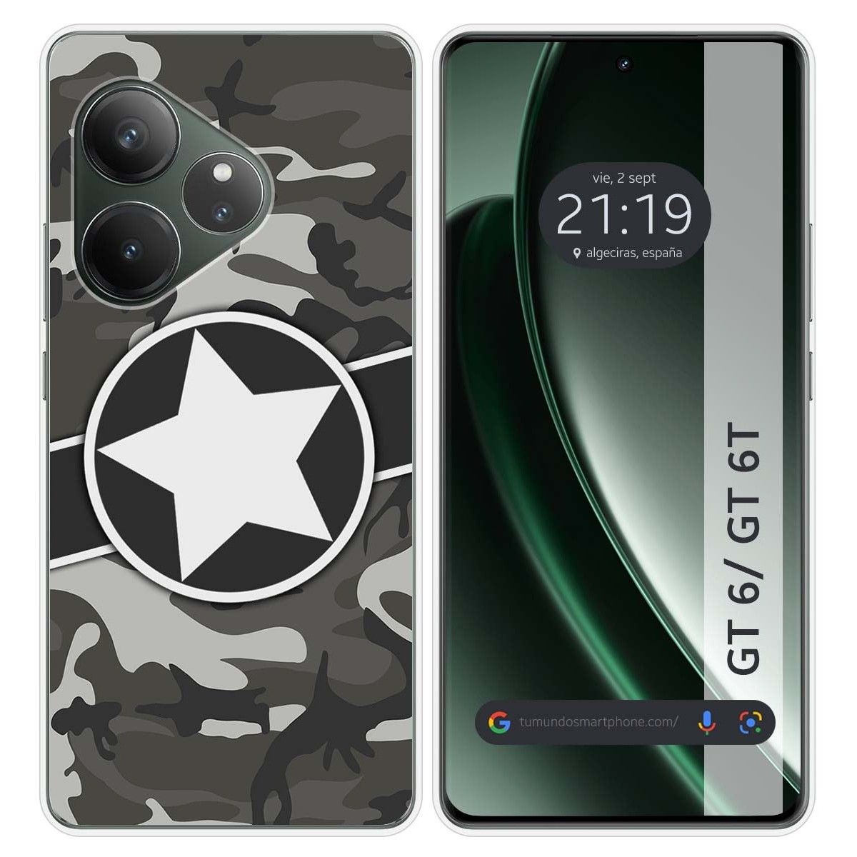 Funda Silicona para Realme GT 6 / GT 6T 5G diseño Camuflaje 02 Dibujos