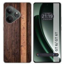 Funda Silicona para Realme GT 6 / GT 6T 5G diseño Madera 05 Dibujos