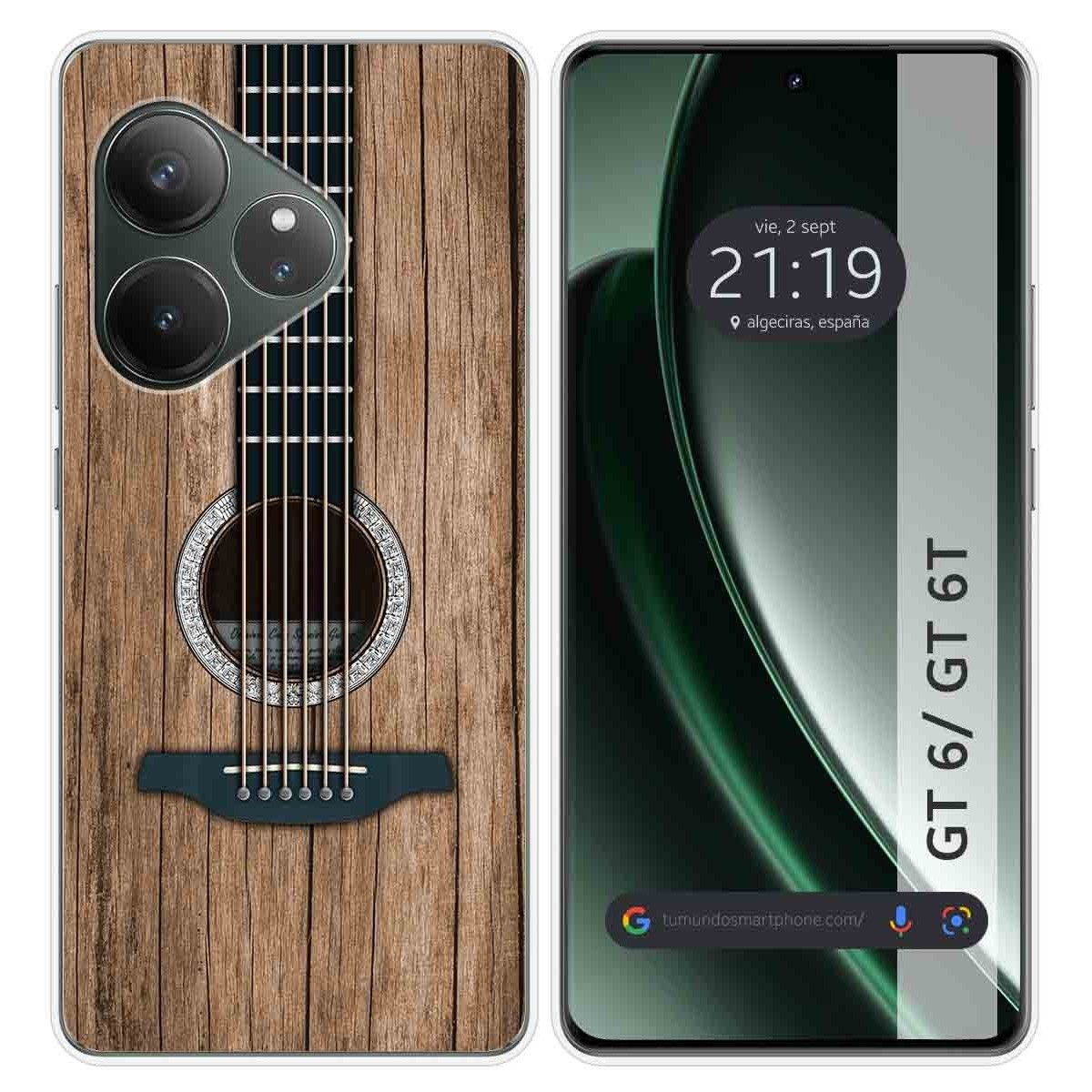 Funda Silicona para Realme GT 6 / GT 6T 5G diseño Madera 11 Dibujos