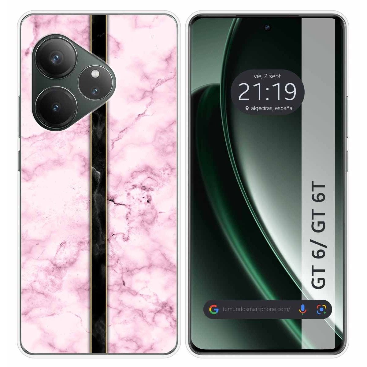 Funda Silicona para Realme GT 6 / GT 6T 5G diseño Mármol 04 Dibujos