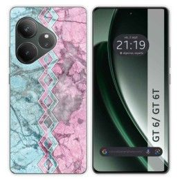 Funda Silicona para Realme GT 6 / GT 6T 5G diseño Mármol 08 Dibujos