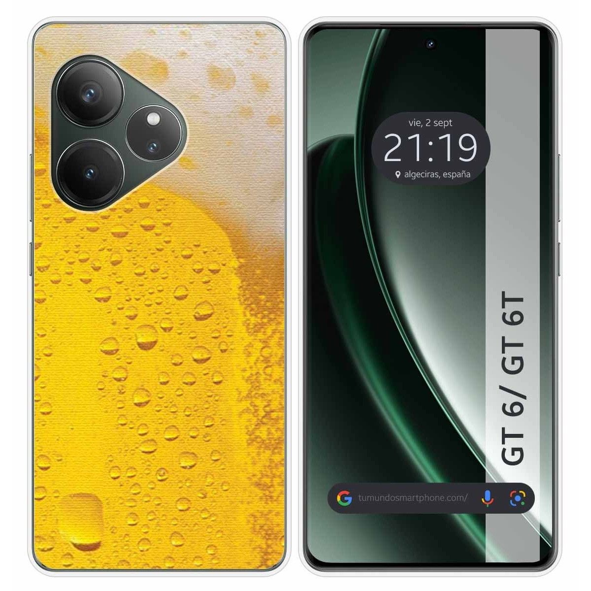 Funda Silicona para Realme GT 6 / GT 6T 5G diseño Cerveza Dibujos