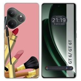 Funda Silicona para Realme GT 6 / GT 6T 5G diseño Brochas Dibujos