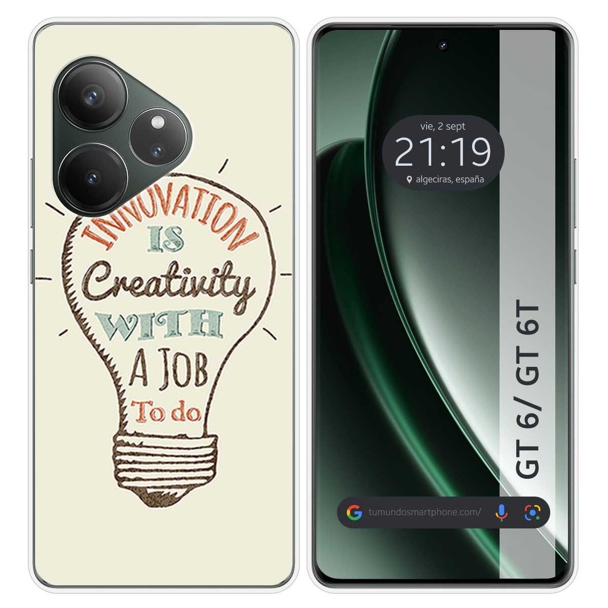 Funda Silicona para Realme GT 6 / GT 6T 5G diseño Creativity Dibujos