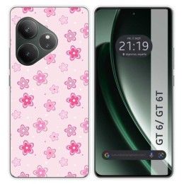 Funda Silicona para Realme GT 6 / GT 6T 5G diseño Flores Dibujos