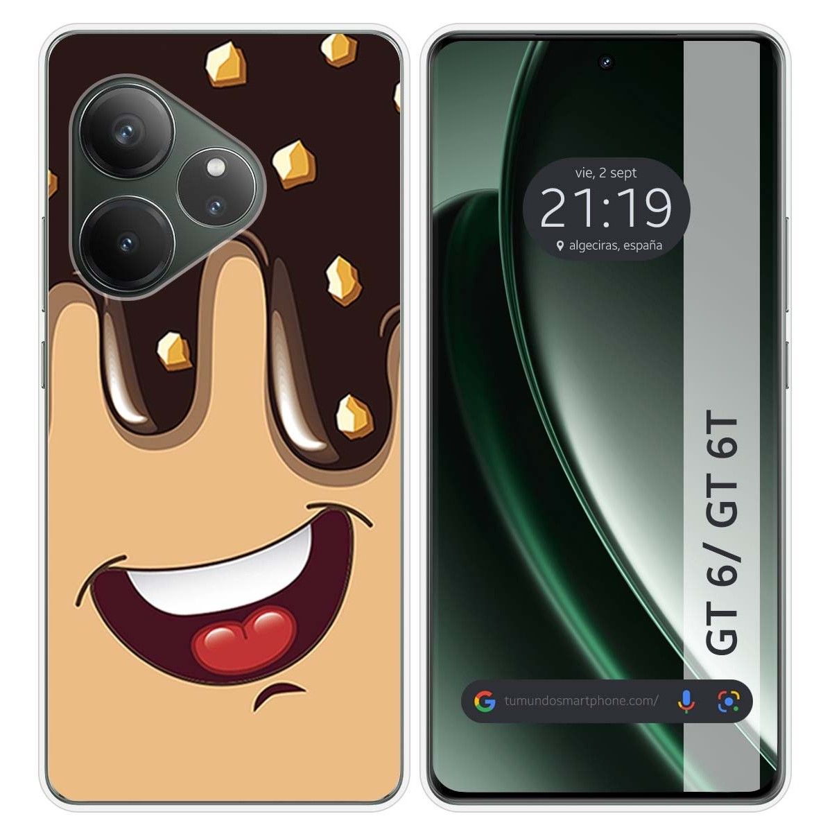 Funda Silicona para Realme GT 6 / GT 6T 5G diseño Helado Chocolate Dibujos