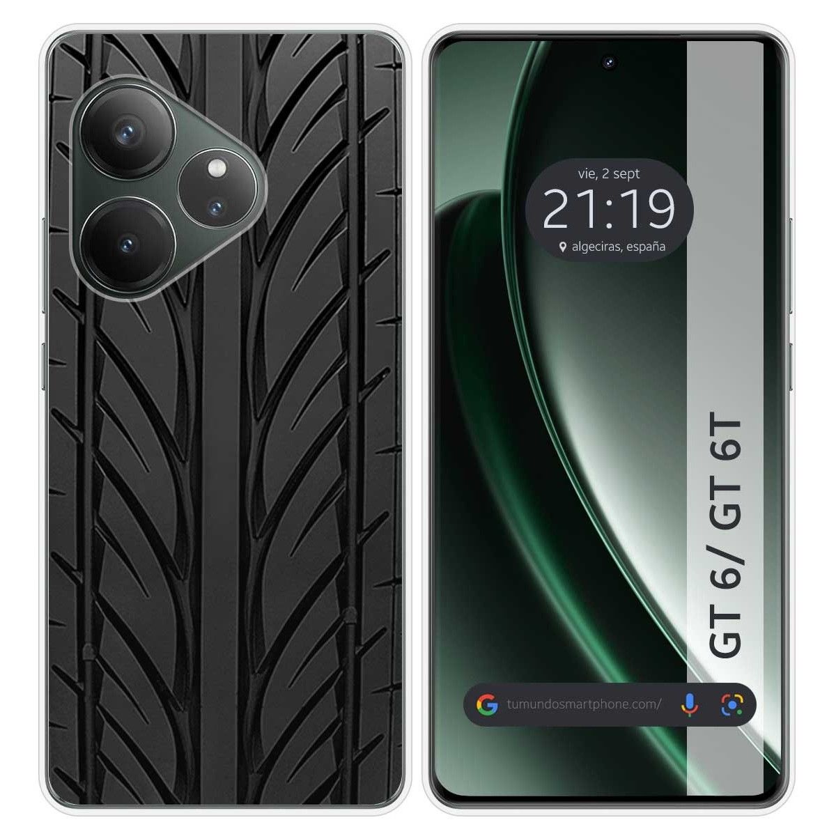 Funda Silicona para Realme GT 6 / GT 6T 5G diseño Neumatico Dibujos