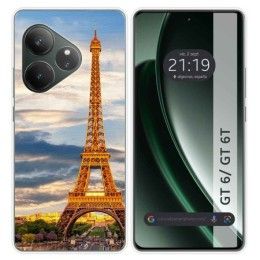 Funda Silicona para Realme GT 6 / GT 6T 5G diseño Paris Dibujos