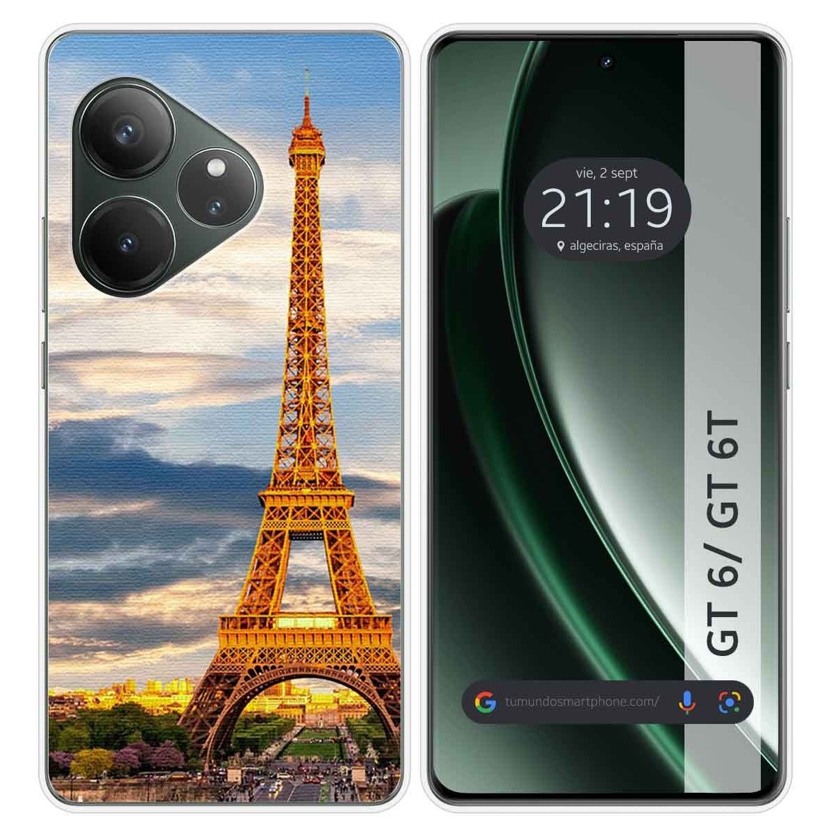 Funda Silicona para Realme GT 6 / GT 6T 5G diseño Paris Dibujos