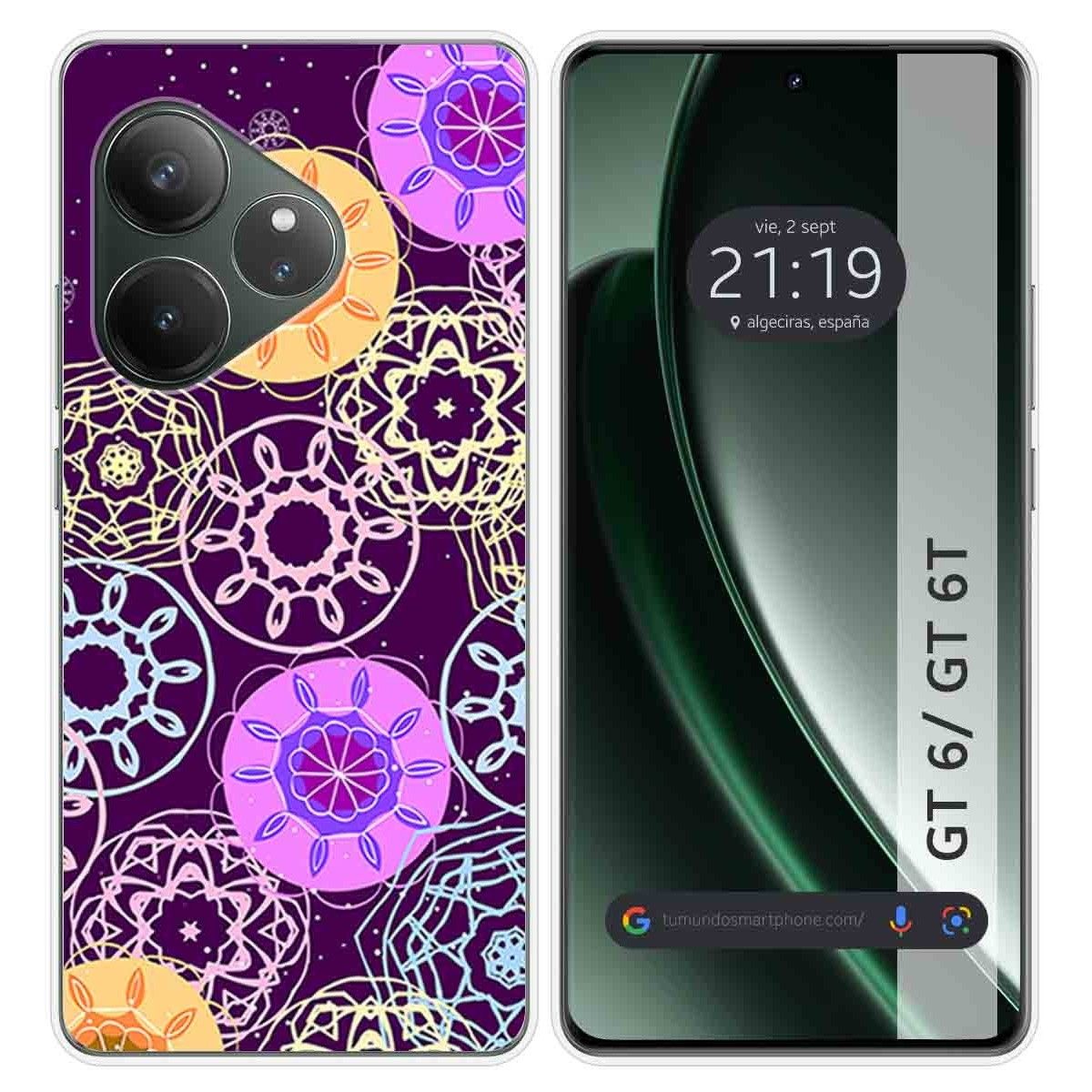 Funda Silicona para Realme GT 6 / GT 6T 5G diseño Radial Dibujos