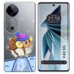 Funda Silicona Transparente para Vivo V40 5G diseño Cabra Dibujos