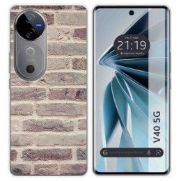 Funda Silicona para Vivo V40 5G diseño Ladrillo 01 Dibujos