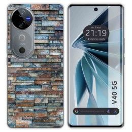 Funda Silicona para Vivo V40 5G diseño Ladrillo 05 Dibujos