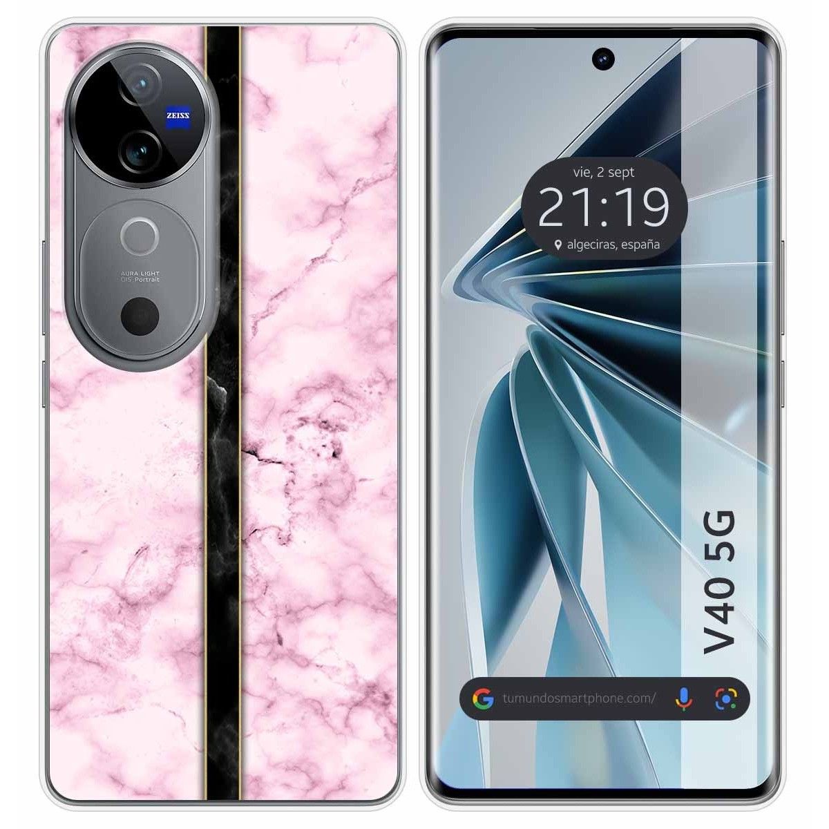 Funda Silicona para Vivo V40 5G diseño Mármol 04 Dibujos