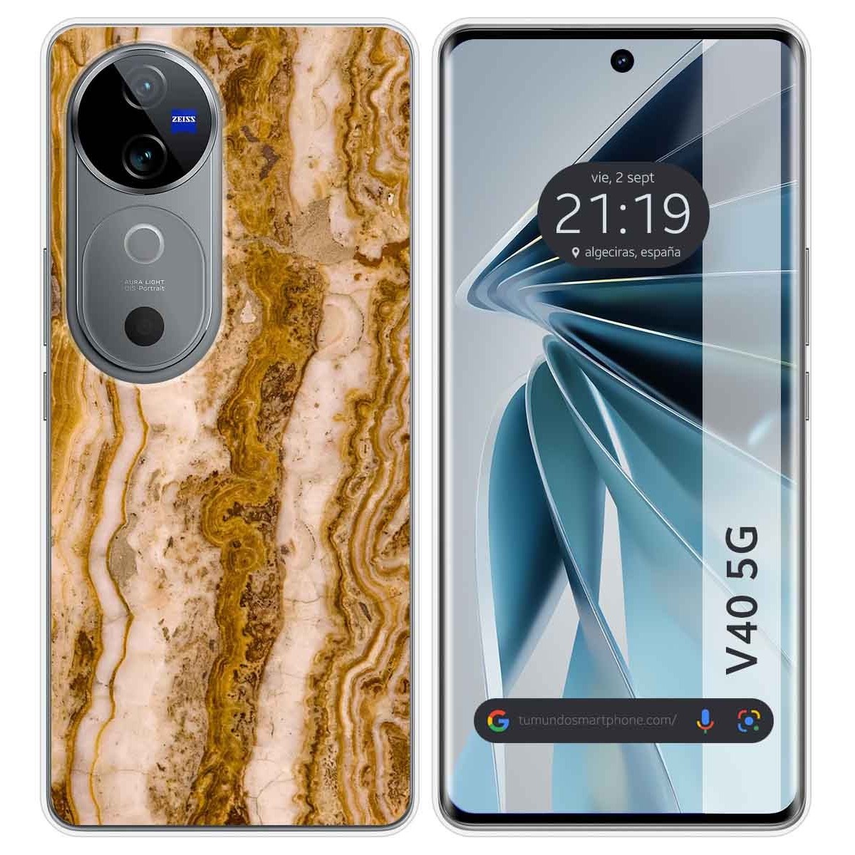 Funda Silicona para Vivo V40 5G diseño Mármol 10 Dibujos