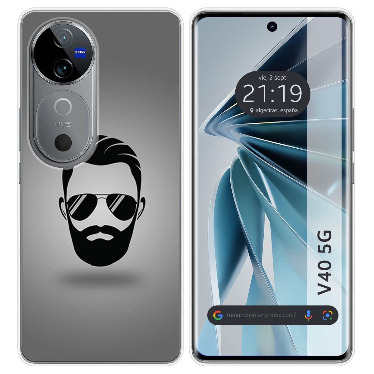 Funda Silicona para Vivo V40 5G diseño Barba Dibujos