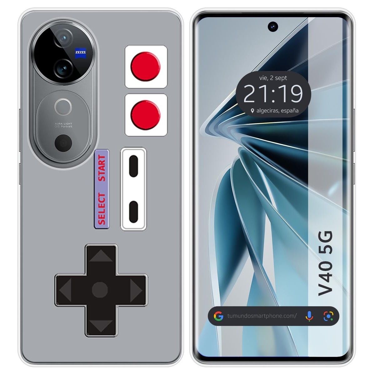 Funda Silicona para Vivo V40 5G diseño Consola Dibujos