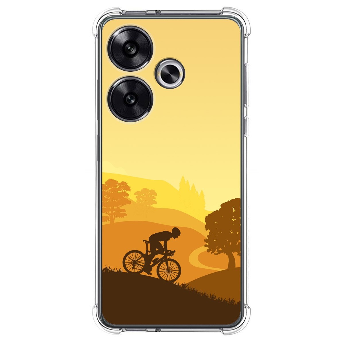 Funda Silicona Antigolpes para Xiaomi Poco F6 5G diseño Ciclista Dibujos