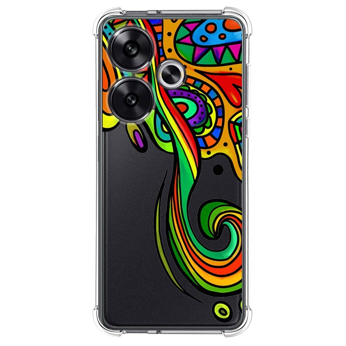 Funda Silicona Antigolpes para Xiaomi Poco F6 5G diseño Colores Dibujos