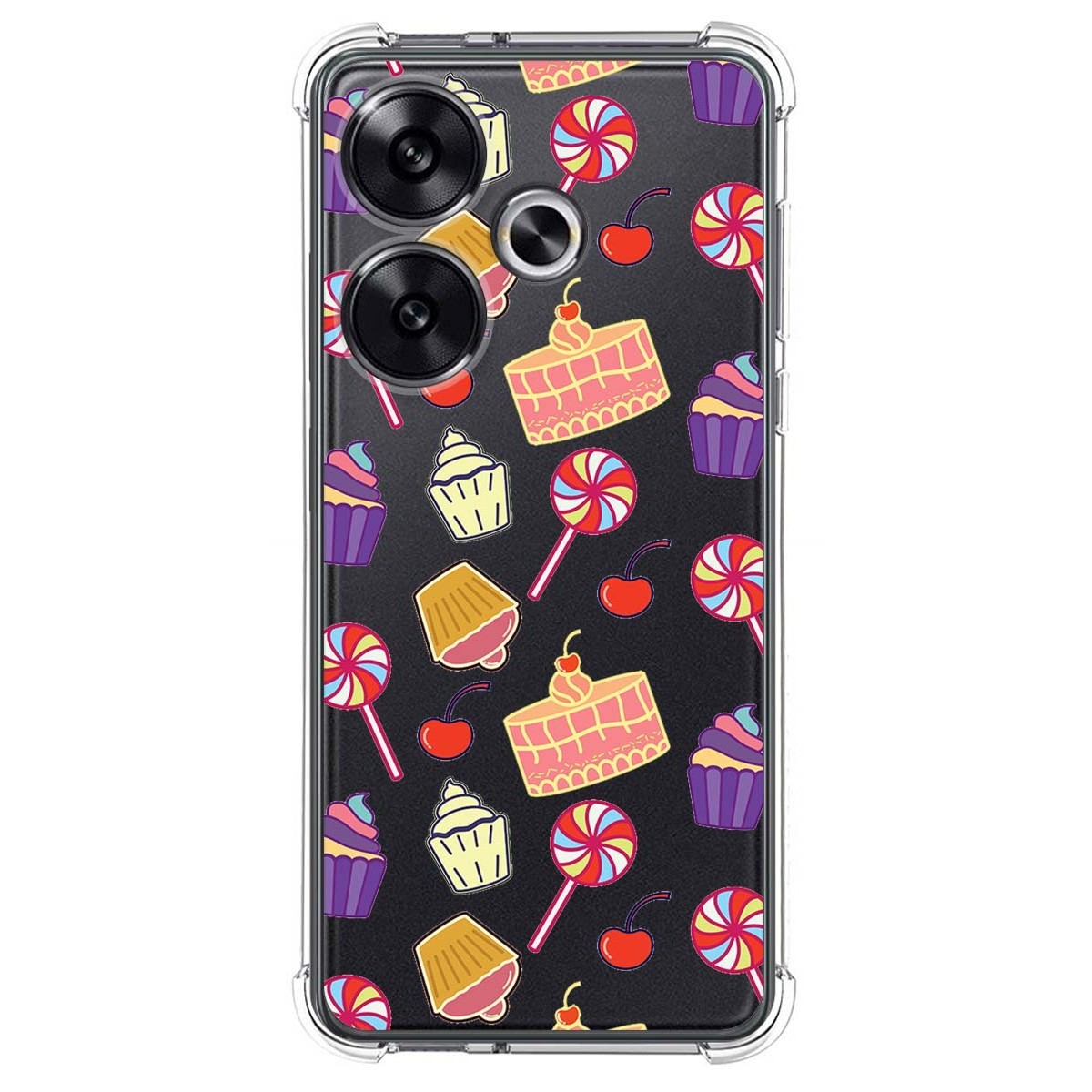 Funda Silicona Antigolpes para Xiaomi Poco F6 5G diseño Dulces 01 Dibujos