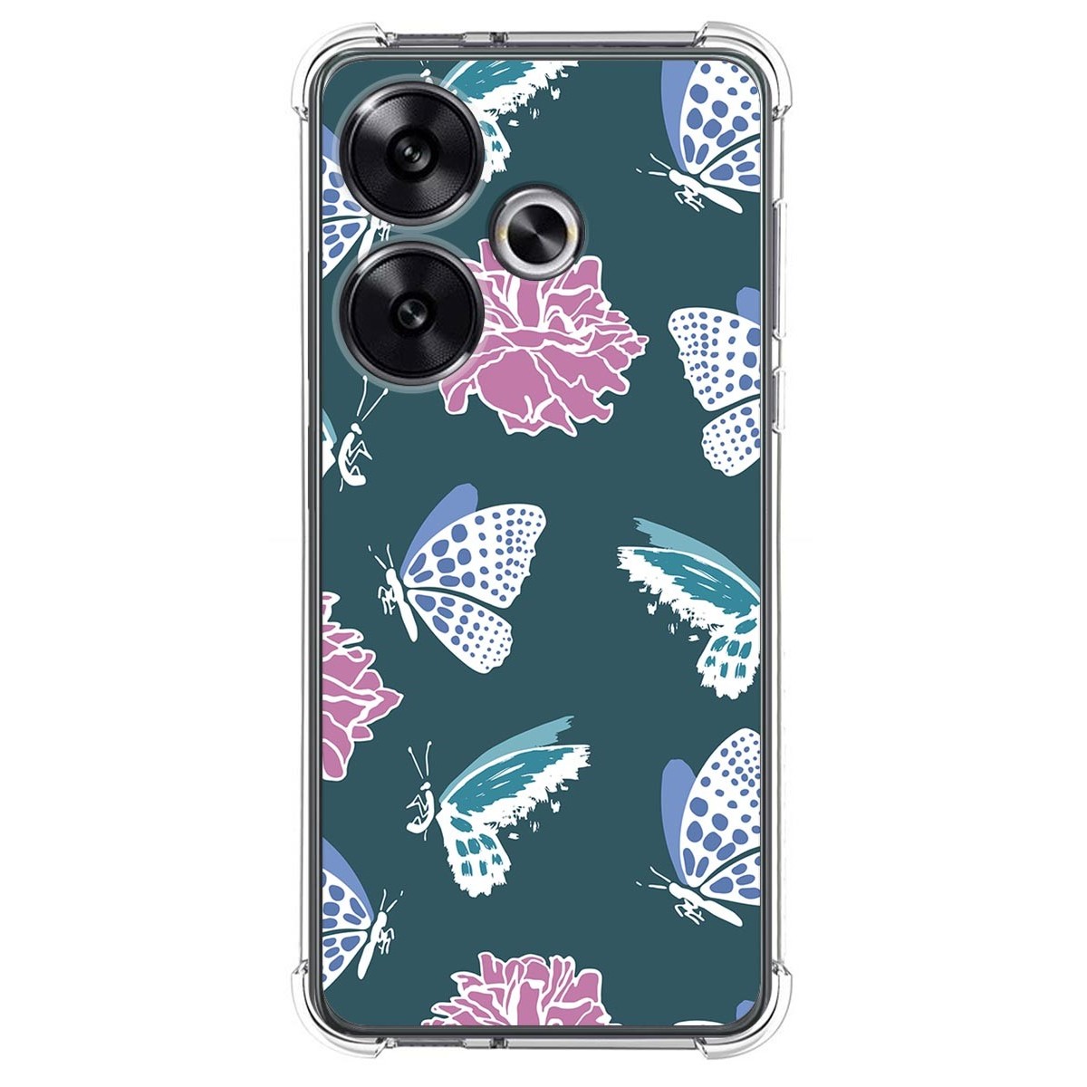 Funda Silicona Antigolpes para Xiaomi Poco F6 5G diseño Flores 10 Dibujos