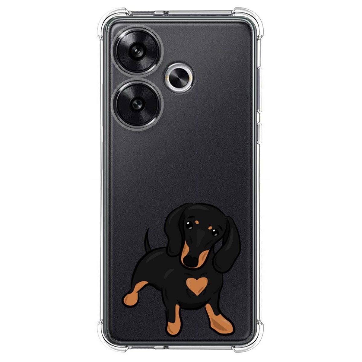 Funda Silicona Antigolpes para Xiaomi Poco F6 5G diseño Perros 04 Dibujos