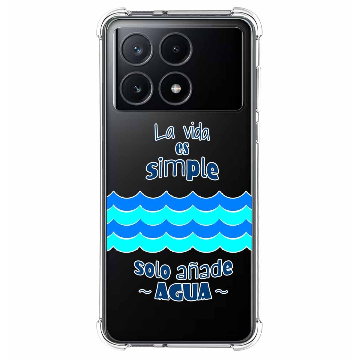 Funda Silicona Antigolpes para Xiaomi Poco F6 Pro 5G diseño Agua Dibujos