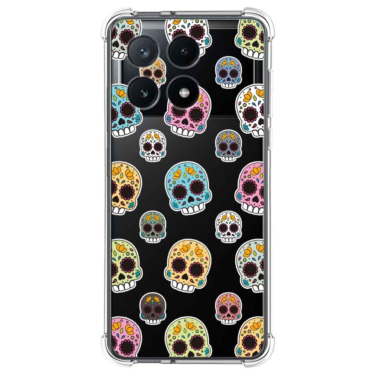 Funda Silicona Antigolpes para Xiaomi Poco F6 Pro 5G diseño Catrina Dibujos