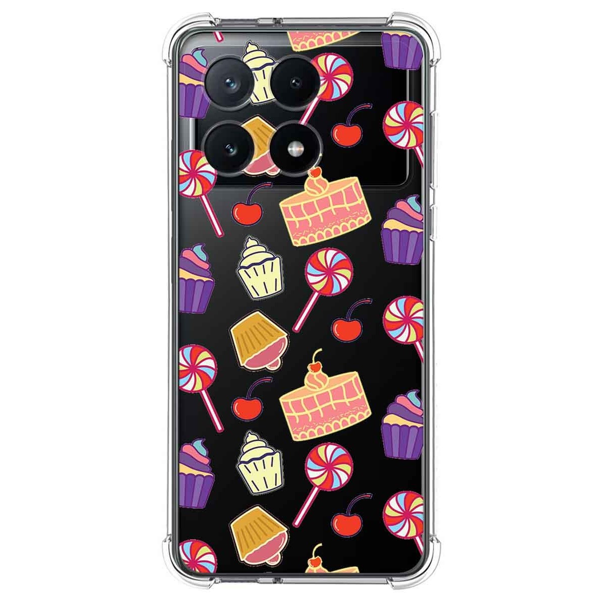 Funda Silicona Antigolpes para Xiaomi Poco F6 Pro 5G diseño Dulces 01 Dibujos