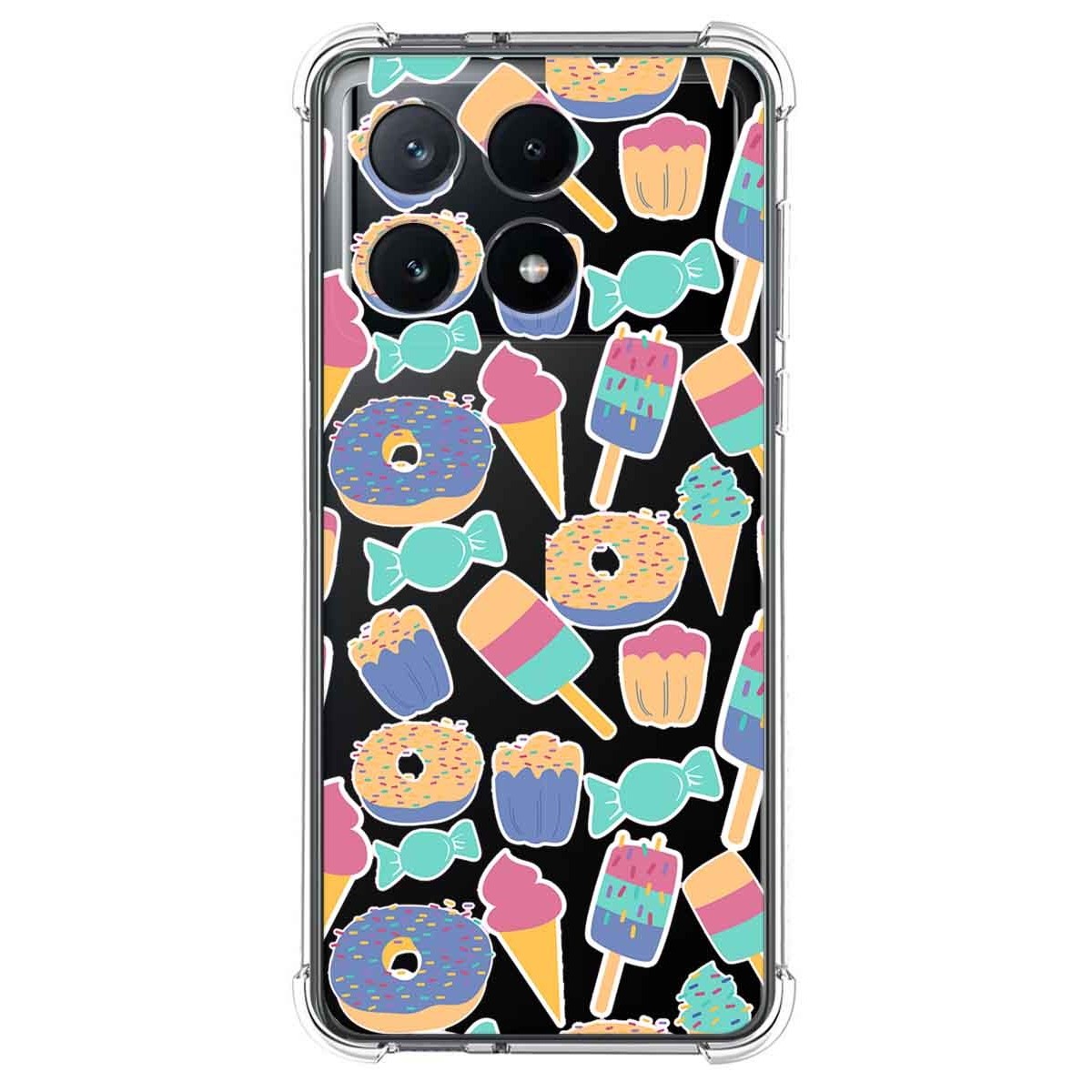 Funda Silicona Antigolpes para Xiaomi Poco F6 Pro 5G diseño Dulces 02 Dibujos