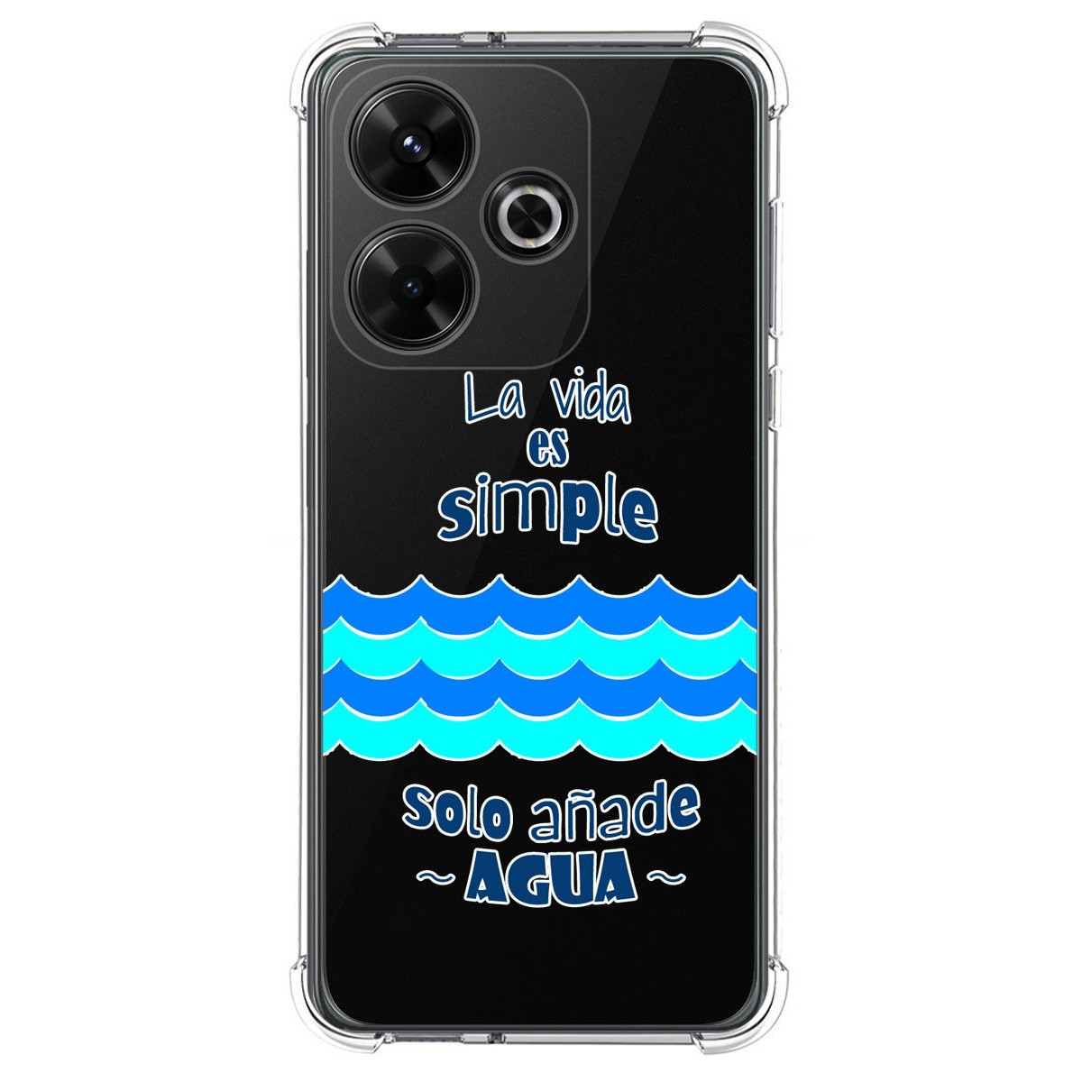 Funda Silicona Antigolpes para Xiaomi Redmi 13 4G diseño Agua Dibujos