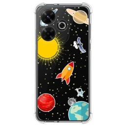 Funda Silicona Antigolpes para Xiaomi Redmi 13 4G diseño Espacio Dibujos