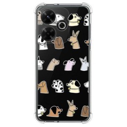 Funda Silicona Antigolpes para Xiaomi Redmi 13 4G diseño Perros Dibujos