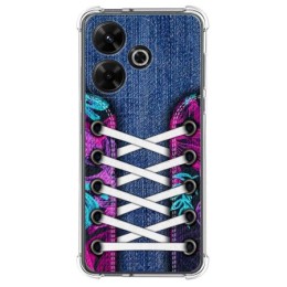 Funda Silicona Antigolpes para Xiaomi Redmi 13 4G diseño Zapatillas 06 Dibujos