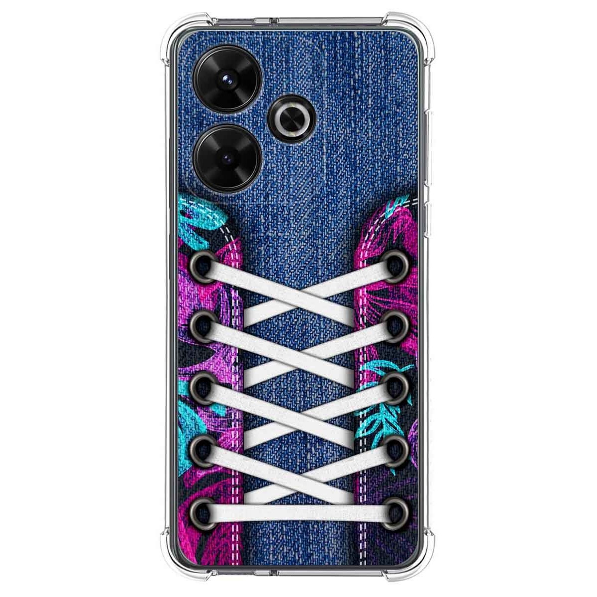 Funda Silicona Antigolpes para Xiaomi Redmi 13 4G diseño Zapatillas 06 Dibujos