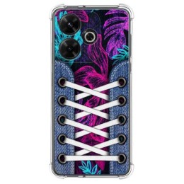 Funda Silicona Antigolpes para Xiaomi Redmi 13 4G diseño Zapatillas 07 Dibujos