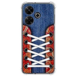 Funda Silicona Antigolpes para Xiaomi Redmi 13 4G diseño Zapatillas 11 Dibujos