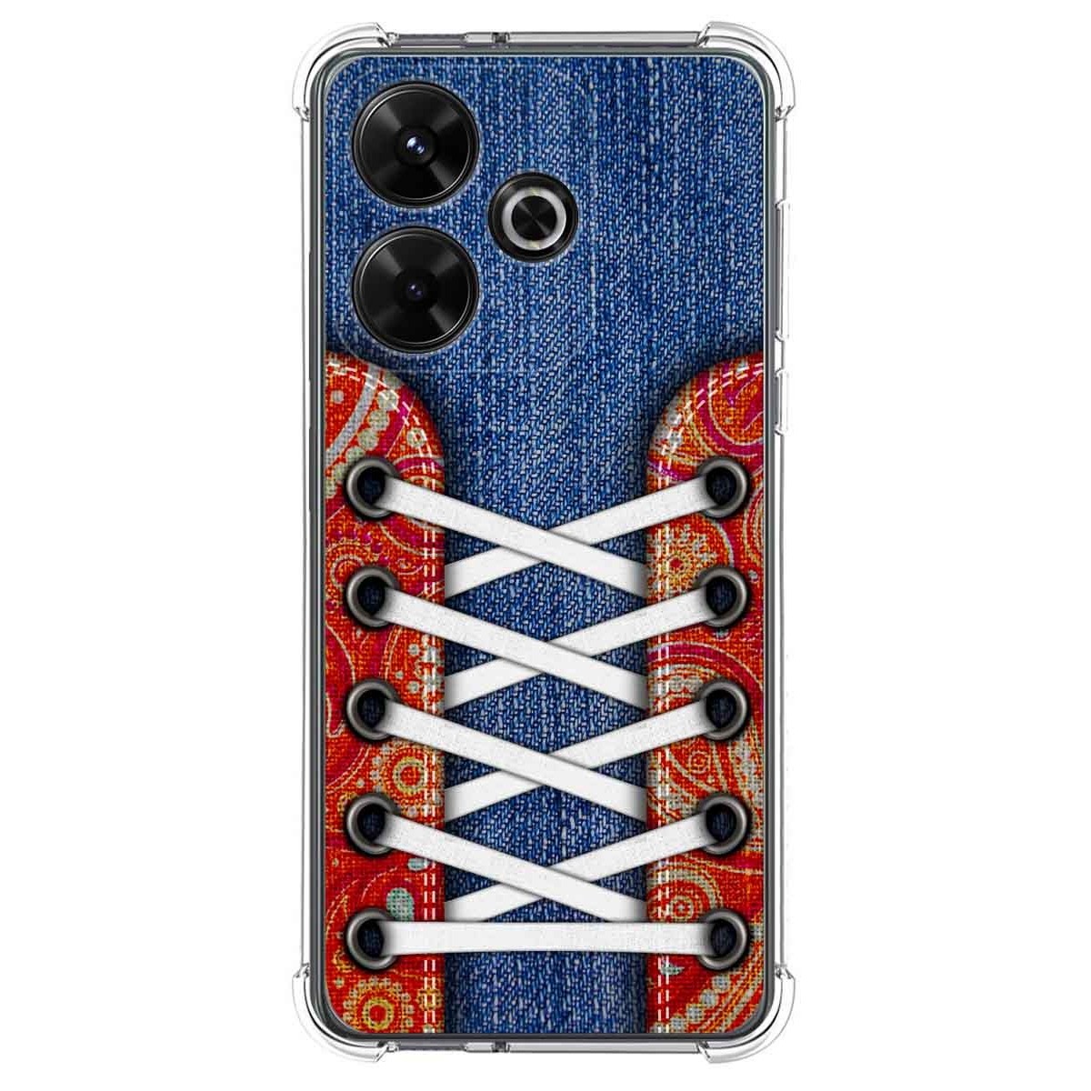 Funda Silicona Antigolpes para Xiaomi Redmi 13 4G diseño Zapatillas 11 Dibujos