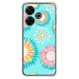 Funda Silicona Antigolpes para Xiaomi Redmi 13 4G diseño Flores 05 Dibujos