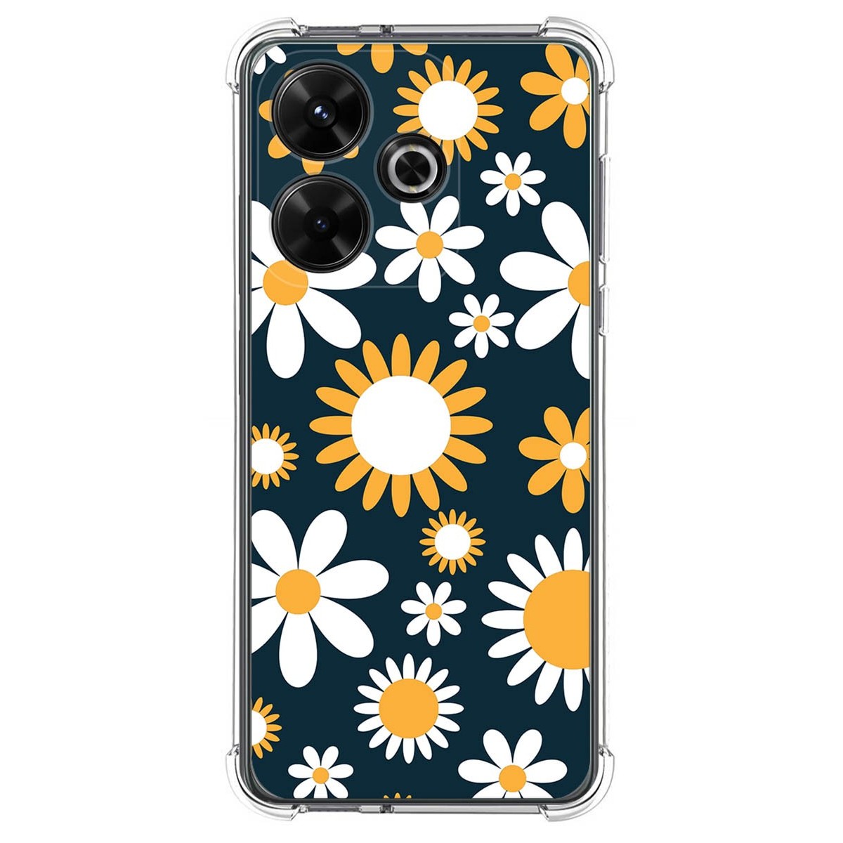 Funda Silicona Antigolpes para Xiaomi Redmi 13 4G diseño Flores 08 Dibujos