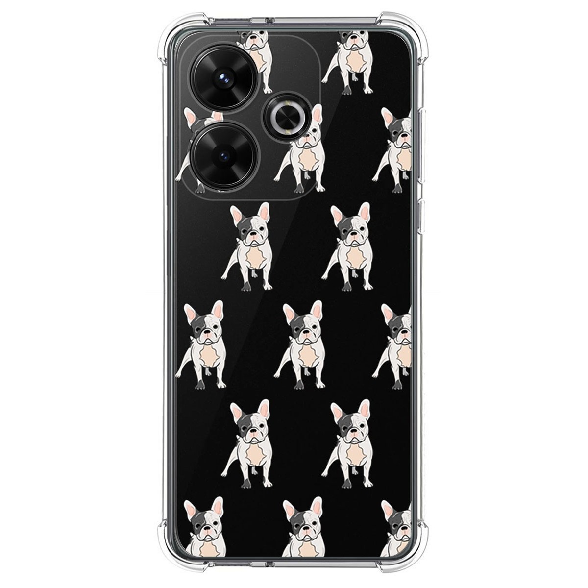 Funda Silicona Antigolpes para Xiaomi Redmi 13 4G diseño Perros 12 Dibujos